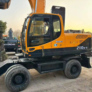Excavadora de orugas Hyundai 210W-9 usada 20-22 toneladas excavadora de construcción hidráulica original de Corea de segunda mano para la venta - Product Image 1