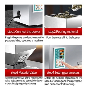 Machine de remplissage quantitative en bouteille pour poudre aromatisante de café, arachides, piment, noix, herbes et amandes, 300g, 400g, 500g, vente en gros d'usine - Product Image 4