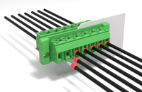 5.08mm pas 2-24 pôles haute qualité vert électronique Pcb bornier pour contrôleur Plc fil à carte connecteur Pcb montage