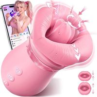 Vibromasseur vibrant à lèvres rouges et grande ouverture, pour stimulation clitoridienne et succion mammaire, fabriqué en Chine, pour adultes