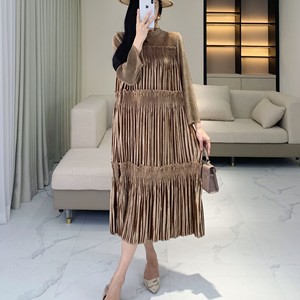 فستان أم العروس للخريف مباشرة من المصنع جديد مطرز بالخرز بمقاس كبير ، فستان مأدبة نسائي أنيق - Product Image 1