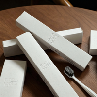 Ensemble d'articles de toilette d'hôtel avec logo personnalisé, emballage en boîte en papier kraft écologique, kit d'articles de toilette jetables pour les clients