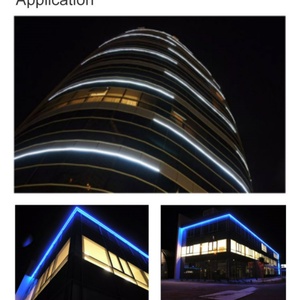 Ruban LED néon RVB 18x16mm IP68 étanche DMX, flexible, à changement de couleur, pour aménagement paysager - Product Image 5