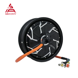 Kit de conversion de moteur de moyeu QS Motor 12*3.5 pouces 5000W V4 72V ND72680 avec contrôleur et compteur de vitesse numérique LCD pour moto de course - Product Image 3