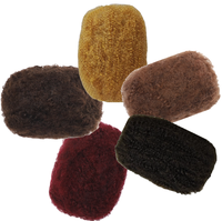 Trame de Cheveux Humains Afro Crépus Bouclés Teintables Non Traités Noir Naturel, 30g 50g, pour Extensions Dreadlocks - Vente en Gros
