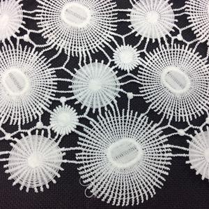 Tela de encaje para vestido de novia, tejido de algodón, color Blanco Suizo - Product Image 6