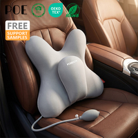 Coussin lombaire pour siège de voiture en mousse à mémoire de forme avec airbag, soutien lombaire pour longues distances