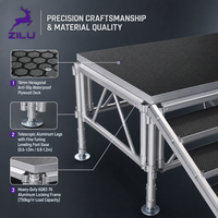 Plateforme de scène portable en alliage d'aluminium de haute qualité, structure modulaire pour concerts en plein air, vente en gros