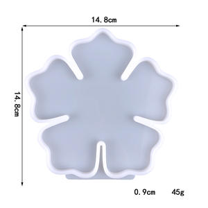 Moldes de fundición de resina hechos a mano para adornos decorativos DIY estilo Ins silicona DIY flor posavasos molde 5085 - Product Image 3
