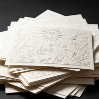 Étiquettes adhésives gaufrées en papier d'art pour l'industrie agroalimentaire haut de gamme, impression couleur, forme circulaire, origine Guangzhou