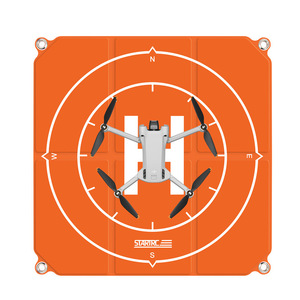 Piattaforma di Atterraggio per Droni in Pelle PU da 50cm, Impermeabile e Pieghevole, Accessori per DJI Air <span class=keywords><strong>3</strong></span> Mini <span class=keywords><strong>4</strong></span> Pro Mavic <span class=keywords><strong>3</strong></span> - Product Image 1