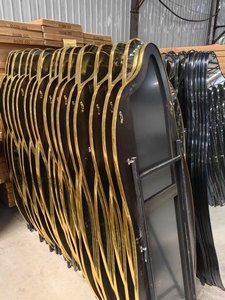 Tùy chỉnh thiết kế hiện đại đầy đủ chiều dài tường gương độc đáo vỏ sò mặc quần áo gương mới đứng sóng hình dạng gương - Product Image 4