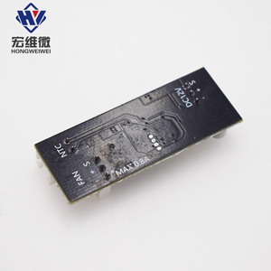 ฮงเว่ย ไมโครตัวควบคุมอุณหภูมิพัดลมแบบช่องเดียว 12V DC PWM สำหรับพัดลมแชสซีคอมพิวเตอร์โมดูลลดเสียงรบกวน - Product Image 3