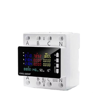 Compteur d'énergie WiFi triphasé Tuya KWS-306WF sur rail DIN, moniteur électrique AC85-290V, interrupteur intelligent, protection contre les surtensions, les courants et les fuites G53 - Product Image 2