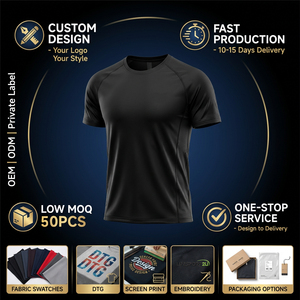 Fabricant de vêtements de sport pour hommes, ODM, broderie 3D personnalisée, usine, été, unisexe, anti-rétrécissement, haut de gamme, t-shirt de compression à <span class=keywords><strong>col</strong></span> en V pour hommes - Product Image 2