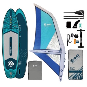 thumbnail image 2 of Inflatable Windsurf Sail With Backpack - Portable Downwind Sail For Kayaks & Boats 2 of 9