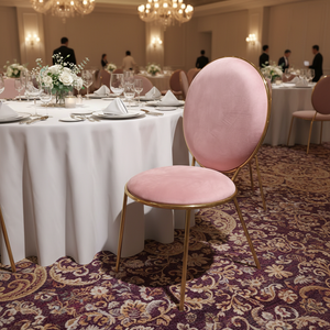 Luxurious Stainless Steel Velvet Fabric Banquet <b>Chairs</b> for Hotel Dining Wedding Events Commercial Use - Product Image 6