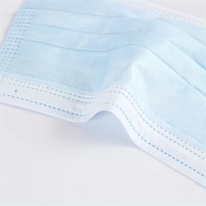 أقنعة وجه طبية جراحية للاستعمال مرة واحدة 3 طبقات من ماسكارا كيروجيكا لإزالة الشعر أزول قناع الوجه أزرق للاستعمال مرة واحدة جراحي طبي - Product Image 3