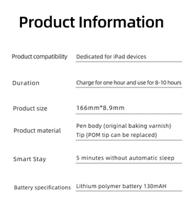 Stylet numérique à prix de gros avec rejet de la paume pour Apple iPad <span class=keywords><strong>Pencil</strong></span> <span class=keywords><strong>Air</strong></span> 2ème génération 2 Ordinateur portable - Product Image 2