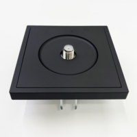 Plaque murale coaxiale A6 Q Panel en acier bronze de type F pour transmission satellite, prise murale TV satellite
