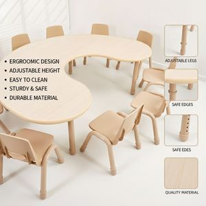 ชุดเฟอร์นิเจอร์เด็กอนุบาลมอนเตสซอรี่ <span class=keywords><strong>โต๊ะ</strong></span> <span class=keywords><strong>เก้าอี้</strong></span>ไม้ สำหรับเด็กวัยเตาะแตะ โรงเรียนอนุบาล ศูนย์รับเลี้ยงเด็ก ชุดเฟอร์นิเจอร์สำหรับการเรียนรู้ในวัยเริ่มต้น - Product Image 3