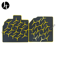 Trockene Kohlefaser mit Velours-Material Autofußmatten für Aventador/LP700/LP720/LP750 SVJ Style Fußpolster Schutzteppich