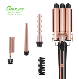 Bigoudi en céramique ionique à 3 baril, <span class=keywords><strong>fer</strong></span> à friser automatique avec Triple baril pour bigoudi de cheveux, usage domestique - Product Image 5