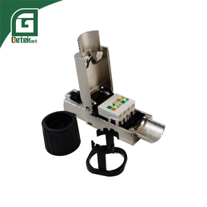 Connecteur mâle sans outil GETEKnet OEM 8P8C Cat6a Cat6 Cat 6 6a RJ45 Rg45 en métal pour réseau Ethernet <span class=keywords><strong>LAN</strong></span> FTP - Product Image 1
