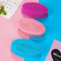 Brosse exfoliante douce pour le cuir chevelu et le corps, en silicone imperméable de haute qualité, avec logo personnalisé, pour femmes et hommes