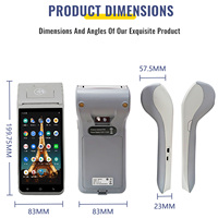 Terminal de point de vente ZCS Z91 2+16 Go EPOS, compatible GMS TMS, Android 11.0, NFC, écran 5,5 pouces, WiFi, imprimante thermique 58 mm, double SIM, pour bijouterie