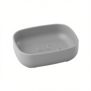 Porte-savon gris 11,5 x 9 x 3 cm avec trous de drainage pour utilisation dans la salle de bain - Product Image 3
