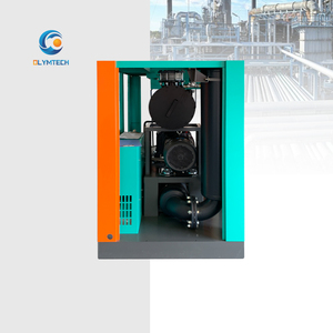 Bomba de vácuo industrial de alta pressão do ventilador do ar do parafuso Oil-Free com o inversor PM Motor AC Power Core Components Bearing - Product Image 4