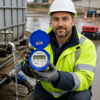 Compteur d'eau ultrasonique intelligent numérique LoRaWAN MAINONE à bas prix, modèle très demandé, débitmètre