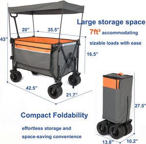 Tout-Terrain Heavy Duty Industrial Camping Pliable Outdoor Folding Wagon Pliable Utilitaire - Product Image 2