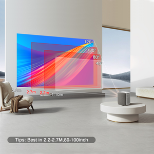 Touyinger H6 Pro Draagbare Projector Smart <span class=keywords><strong>Android</strong></span> 3d Hd 4K 1080P Wifi Proyector Laser Video Led Mini Projectoren - Product Image 3