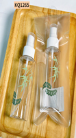 Nouveau design Ensemble de bouteilles vides en plastique pour lotion liquide Conteneur de parfum 100 ML Flacon pulvérisateur en plastique sans BPA