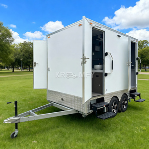 Vente chaude 2025 : Remorque de toilettes et de douche portable pour extérieur, 2 à 4 postes, avec toilettes et salle de bain - Product Image 4