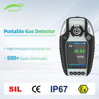 Detector de Gas Portátil Empaer con Detección por Difusión, IP67 Intrínsecamente Seguro, Pantalla de 2 Pulgadas, Alarma de Sonido, Vibración e Inclinación