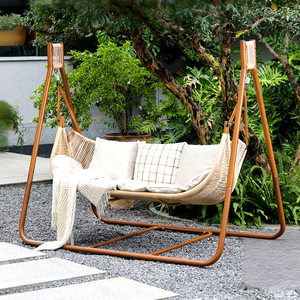 Chaise suspendue de style moderne pour l'extérieur, avec cadre haute résistance, <span class=keywords><strong>hamac</strong></span> <span class=keywords><strong>suspendu</strong></span> pour jardin, patio, <span class=keywords><strong>balcon</strong></span> - Product Image 2