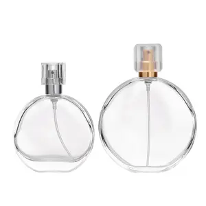 Direct Selling Reusable 50 Ml Glass Perfume Bottle Round for Perfume Industry