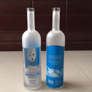 Botella de Vidrio Transparente de 375 ml, 750 ml, 1 L para Vodka, Botella de Vidrio Clásica para Licor - Product Image 3