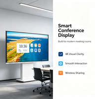 Tableau blanc interactif intelligent multi-touch 4K de 55/65/75/86/98 pouces pour salle de conférence et collaboration d'équipe – Fournisseur direct usine
