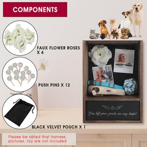 Caja Conmemorativa de Madera <span class=keywords><strong>para</strong></span> Mascotas, Caja de Exhibición <span class=keywords><strong>para</strong></span> Cenizas de <span class=keywords><strong>Perros</strong></span> y Gatos, Marco de Recuerdo, Recuerdo Personalizado con Logotipo, Regalo de Condolencias - Product Image 4