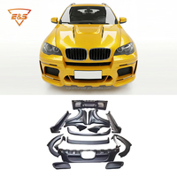 Paquete Exterior de Piezas de Auto en Material FRP Estilo HM para BMW X6 E71 2008-2015, Kit de Conversión de Carrocería Estilo HM