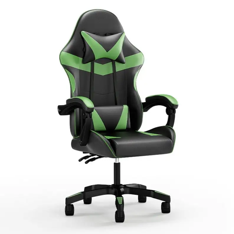Lujoso y moderno masaje de oficina ordenador Gamer reclinable sofá de carreras silla para juegos