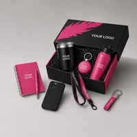 Ensemble Cadeau Promotionnel AI-MICH pour Entreprises : Articles Personnalisés Sérigraphiés (Vaisselle, Carnet, Stylo, Cordon, Porte-clés, Bouteille)