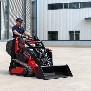 Mini-chargeuse compacte avec souffleuse à <span class=keywords><strong>neige</strong></span> et godets, livraison gratuite – Mini-chargeuse sur chenilles pour jardin - Product Image 5