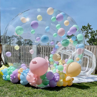 Tente bulle gonflable transparente, imperméable, en PVC, pour l'extérieur, avec souffleur, pour le camping, les fêtes de jardin, les expositions
