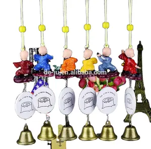 Tabletop Decoration European Wholesale Custom Wind Chimes Resin Buddhist Monk