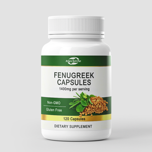 Cápsulas de Extracto de Semilla de Fenogreco de Marca Privada OEM ODM, 1400 mg por Porción, Suplemento Dietético Vegetariano Sin Gluten y Sin OMG - Product Image 1